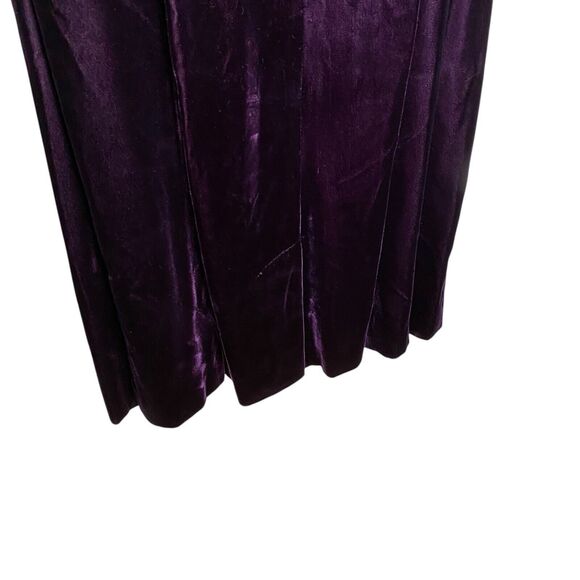 Vtg 80s Patty O’Neil Velvet Dress Womens 6 Purple Whimsigoth Witchy USA Made - Picture 11 of 16